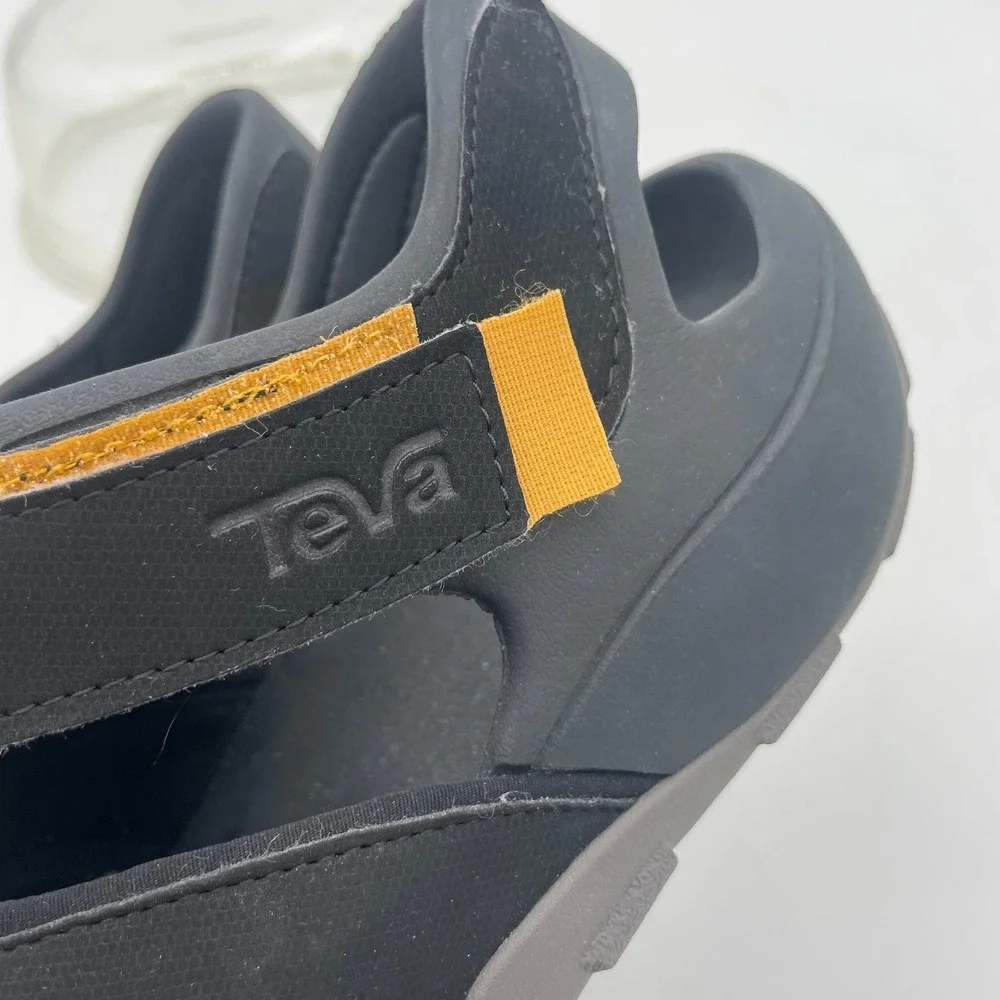 Teva Mens Black Closed Toe Sport Sandals Hook & Loop Water Hiking‎ 13 trail